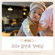 [육아기록] 나니기록 : 2024년 설연휴 첫째날 (feat.아기랑 한남동)