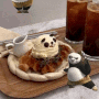 [논현동 카페] 푸바오 크로플 귀여운 디저트 와플 맛집 : 와플판다