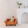 고양이 침대 매트 ♩ 피카노리 강아지 퍼니 가죽소파 레더브라운