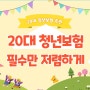 20대보험은 청년보험으로 필수만 저렴하게 26살 예시