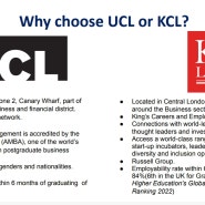 RE: University College London(UCL), King's College London(KCL) Business 학과 비교
