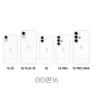 아이폰16 SE, SE 플러스 출시설! 아이폰 16 다섯가지 모델!