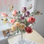 실크플라워 드라이로즈 장미조화 조화꽃 가지 65cm