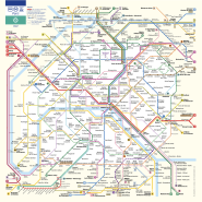 [파리] 2024년 파리 대중교통 노선도 (지하철, RER, 트램, 버스, 트랑지리앵, 공항노선)