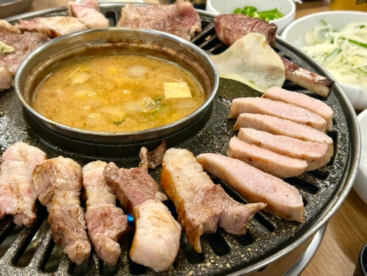 화성 남양읍 맛집, 모락모락정육식당 고깃집 고기파티