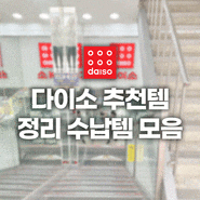 나만 알고 싶은 가성비 좋은 다이소 정리 수납 추천템 9가지