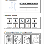 Sound and Shape Worksheet - Jumping Jim
