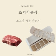 초기 이유식 소고기 미음 큐브 토핑 소고기이유식 부위