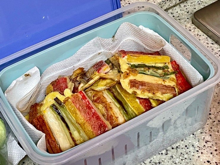 설 명절음식 오색 꼬지전 만들기 이쑤시개 꼬치 꼬지없이 꼬지전 쉽게 만들기 : 네이버 블로그