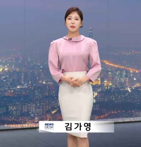 MBC 뉴스데스크 날씨 김가영 기상캐스터 : 네이버 블로그