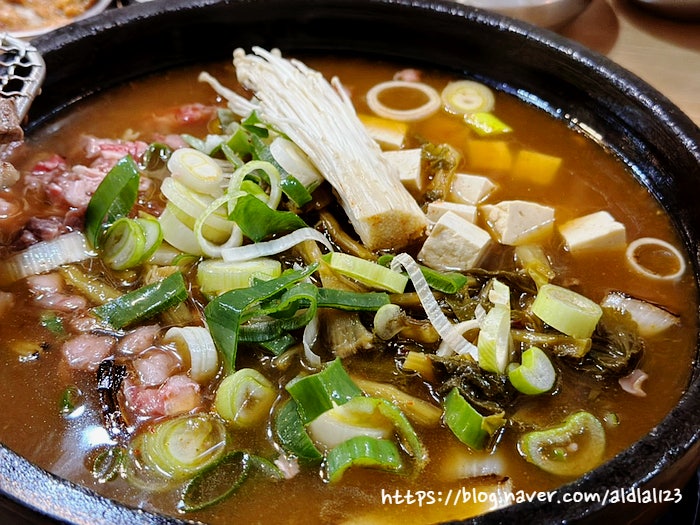 [대구 들안길맛집] - 한우우거지된장찌개 솔밭생수식당 : 네이버 블로그