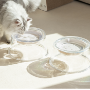 음수량 늘려주는 고양이 물그릇 냥쌤 투명수반