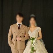 토탈 가을 스튜디오 결혼 사진 웨딩 촬영 검정 배경