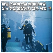 잠실 체험다이빙 스쿠버스쿨 , 서울 스쿠버다이빙 체험 후기 (5m 도전)