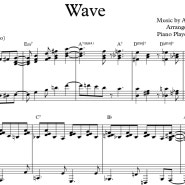 재즈 피아노 . 'Wave' . 악보 브라질리안(삼바) | 솔로 피아노 | Acoustic Ballad