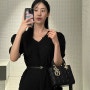 여자 명품 가방 추천 디올 레이디백 스몰 블랙 구매 후기! 미니 가격 비교, 언박싱, 착용컷까지 : )