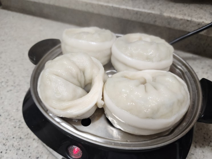 찜만두 ᆢ편리하네ᆢ전기찜기 : 네이버 블로그