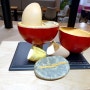 천안 카페에서 본 모형 커피 열매 구조