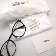 페이크미 포모:fomo 가벼운 오버사이즈 뿔테 안경