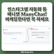 매니챗 ManyChat 인스타그램 자동화 DM 툴