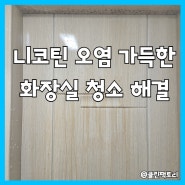 광주화장실청소 욕실 니코틴 곰팡이 오염제거