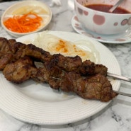 동대문 우즈베키스탄 식당 사마르칸트, 샤슬릭 양꼬치 프러프 난 카이막