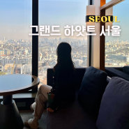 서울 5성급 호텔 호캉스 추천 그랜드 하얏트 서울 한강 전망 트윈룸 이용 후기