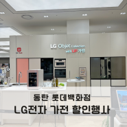 LG 베스트샵 롯데백화점 동탄 가전 할인 행사중