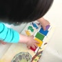 몬테소리 색판 아기와 함께 색깔 구분 놀이하기