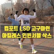 컴포트 lsd 훈련 1주차 러닝코스 고구마런 │ 아킬레스 인빈서블 압박양말 착용 후기