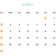Shop Schedule_2024년 3월