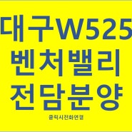 동대구 W525 벤처밸리 드디어 상륙!