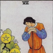 펜타클7(SEVEN OF PENTACLES) 키워드 상징