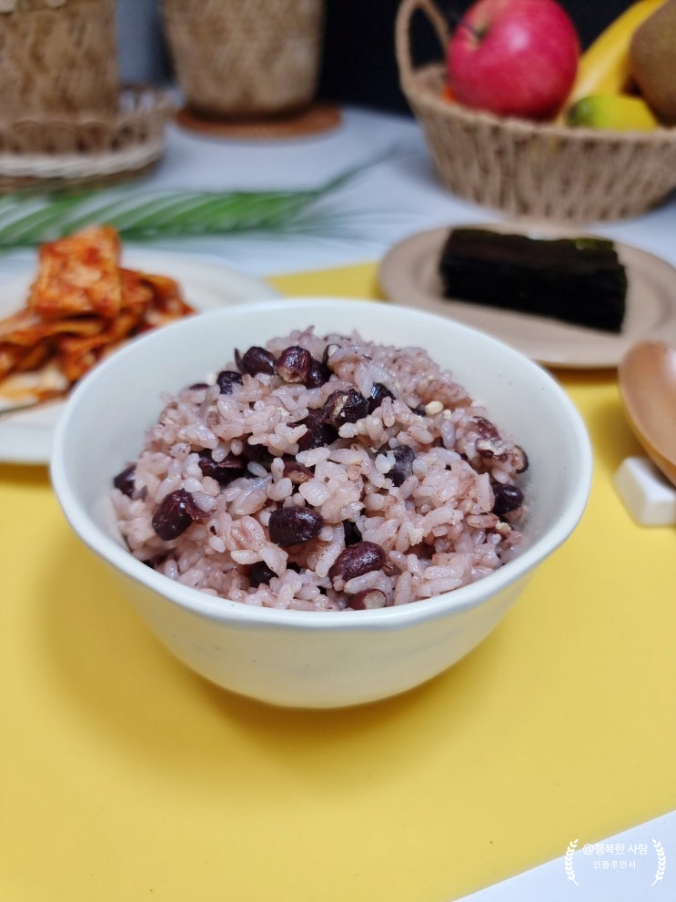 전기밥솥 팥밥 만드는 법 팥 삶는법 압력밥솥 밥하는법 : 네이버 블로그