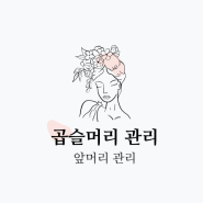 곱슬머리 앞머리 관리하는 꿀팁