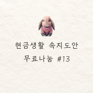 [투토끼] 현금생활 세이빙보드 도안 무료나눔 13