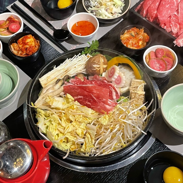 분위기 좋은 스키야키 맛집 가족식사 장소로 추천 | 옥소반 구래점