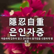 은인자중 隱忍自重