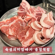 김포공항 고기집 숙성의미 껍데기 송정역점