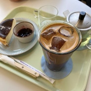 [사가정역 카페] 아이보리+하늘색 조합 치즈케이크 맛집 , 구워르텐 0910