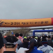 병목현상 심했던 고구려마라톤 출전 후기 │ 비는 오고 하프는 2km 더 길고~! 뚝섬한강공원 중랑천 코스