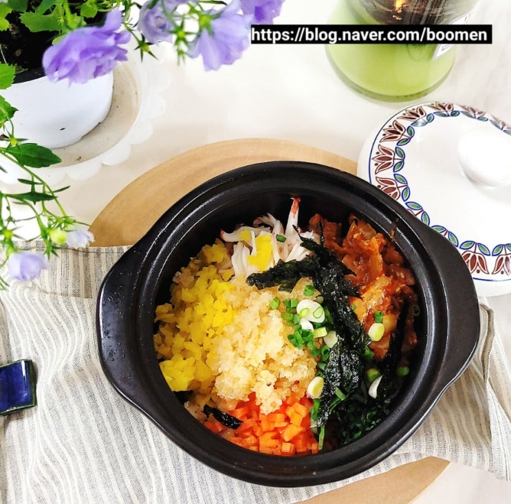 날치알 톡톡! 뚝배기로 만드는 날치 알밥 레시피/ 날치 알밥 만들기 : 네이버 블로그