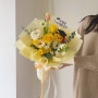 사진에 잘 나오는 옐로우톤 졸업식 꽃다발 색감 추천 _ 인천 청라꽃집 은은 플라워 아틀리에