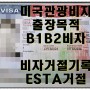 미국 무비자 ESTA 이스타 거절 비자 거절 기록 / 미국관광비자 B1B2비자 신청 인터뷰 합격 비자 발급!!