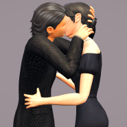 심즈4 커플포즈 ) Couple Kiss Animation_1ㅣ커플 키스 애니메이션 포즈팩