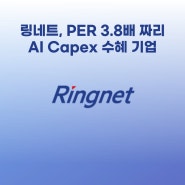 링네트, PER 3.8배 짜리 AI Capex 수혜 기업
