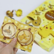 포켓몬 피카츄&이브이 프린트 쿠키 일본 여행 선물