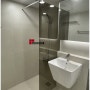 욕실인테리어 (단독형 파티션 설치) 샤워부스와 세면대 공간 분리