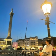 영국 런던 - 트라팔가 광장 노을 야경