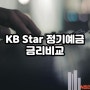 KB Star 정기 예금 금리 비교